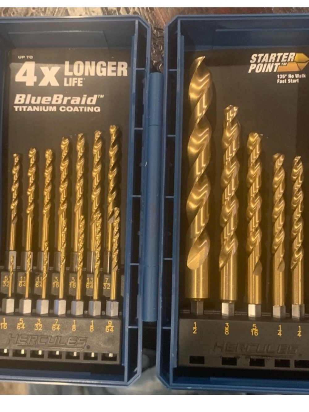 Hercules 21-Piece Titanium Hex Drill Bit Set